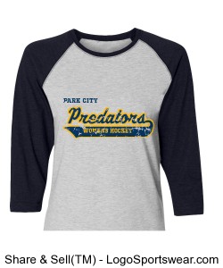 LAT Ladies Vintage Baseball T-Shirt Design Zoom
